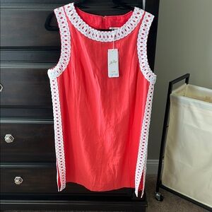 Lilly Pulitzer Coral Jumpsuit with White Trim